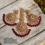 Earrings and Bindiya set
