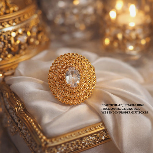 Gold Plated adjustable Ring