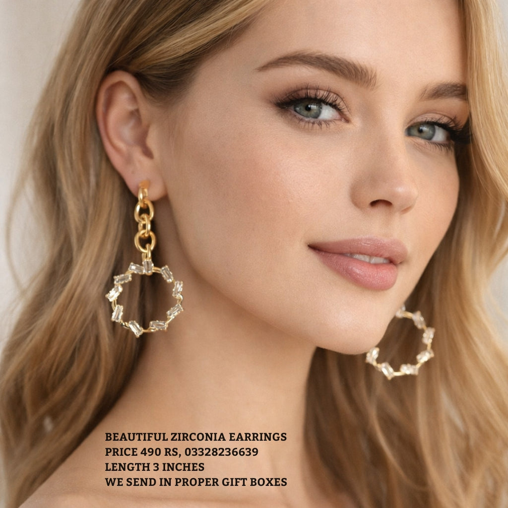 Beautiful Zirconia Earrings