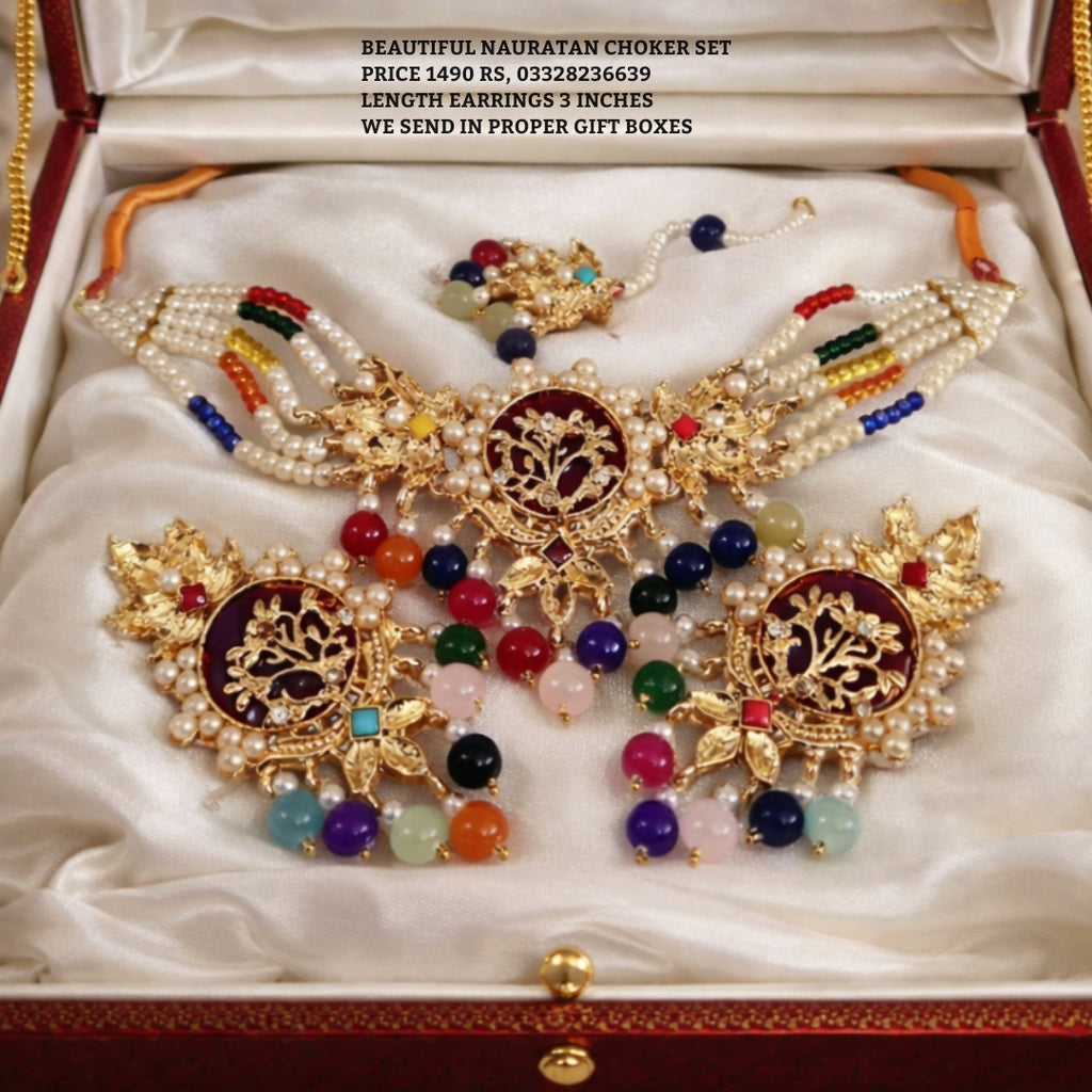 Premium Nauratan choker set