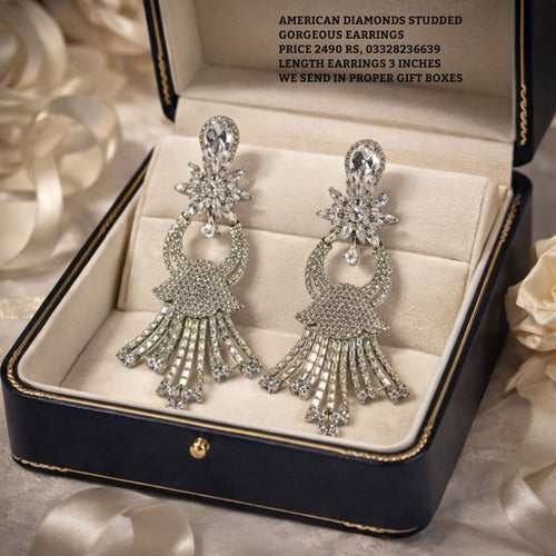 American diamonds studded gorgeous Earrings