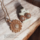 Gold plated set with gold plated chain