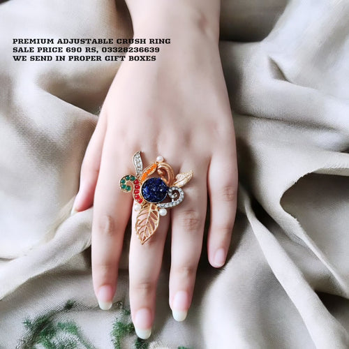 Beautiful adjustable Crush Ring