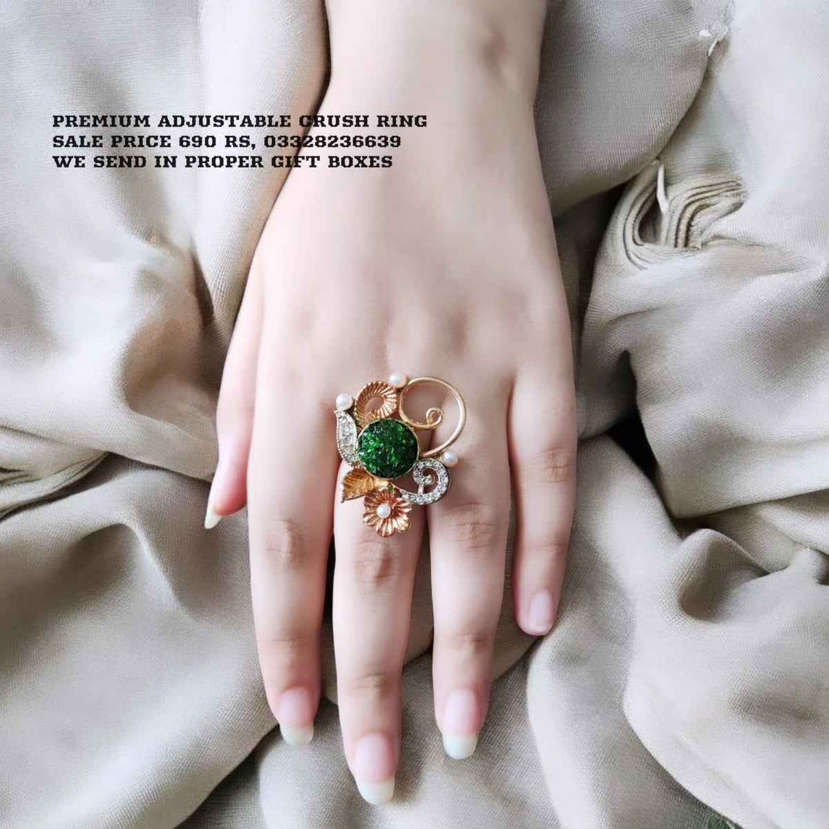 Beautiful Adjustable Crush Ring – affordable-elegance-com