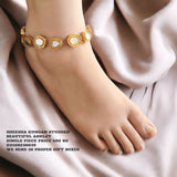 Beautiful Sheesha kundan studded Anklet
