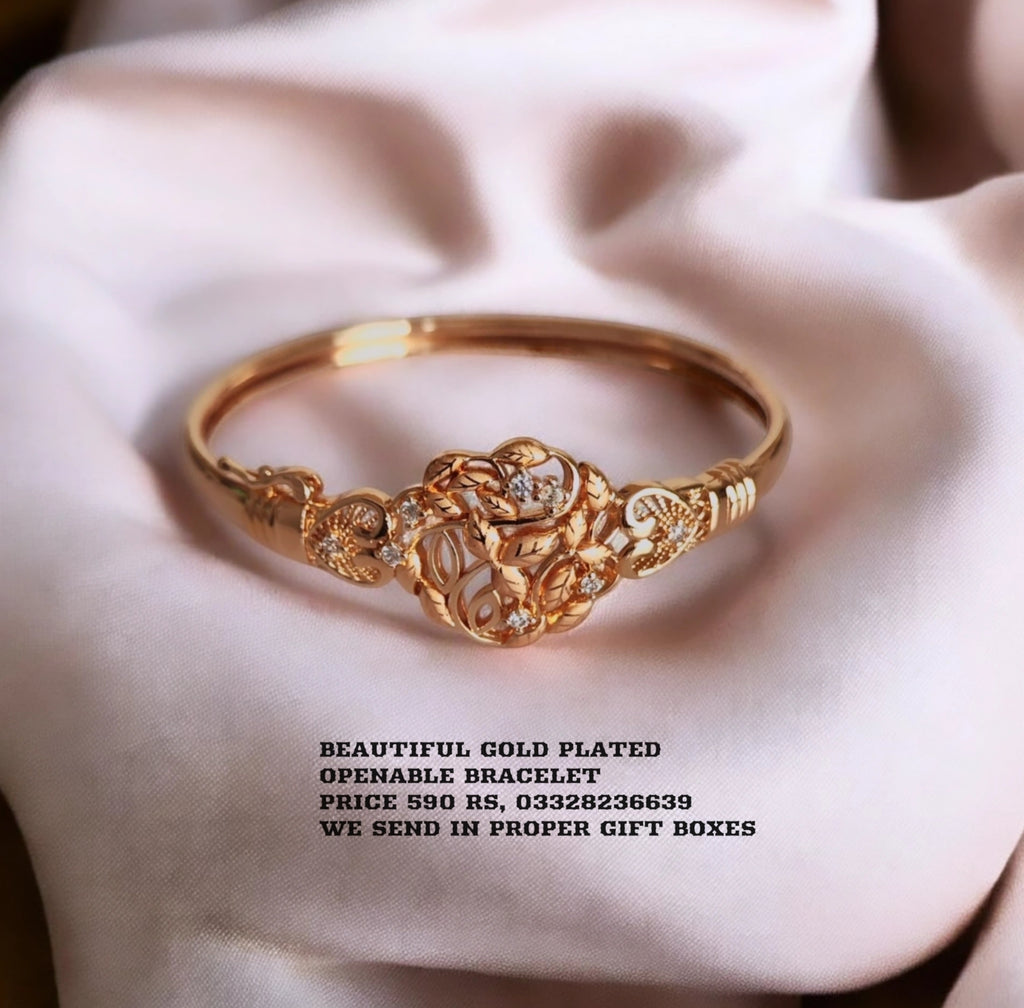 Gold plated gorgeous Openable Bracelet