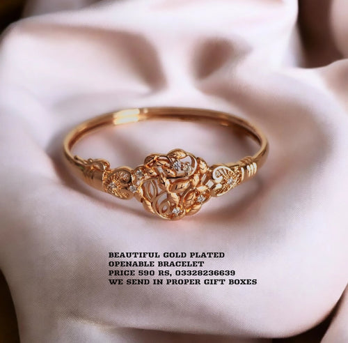 Gold plated gorgeous Openable Bracelet