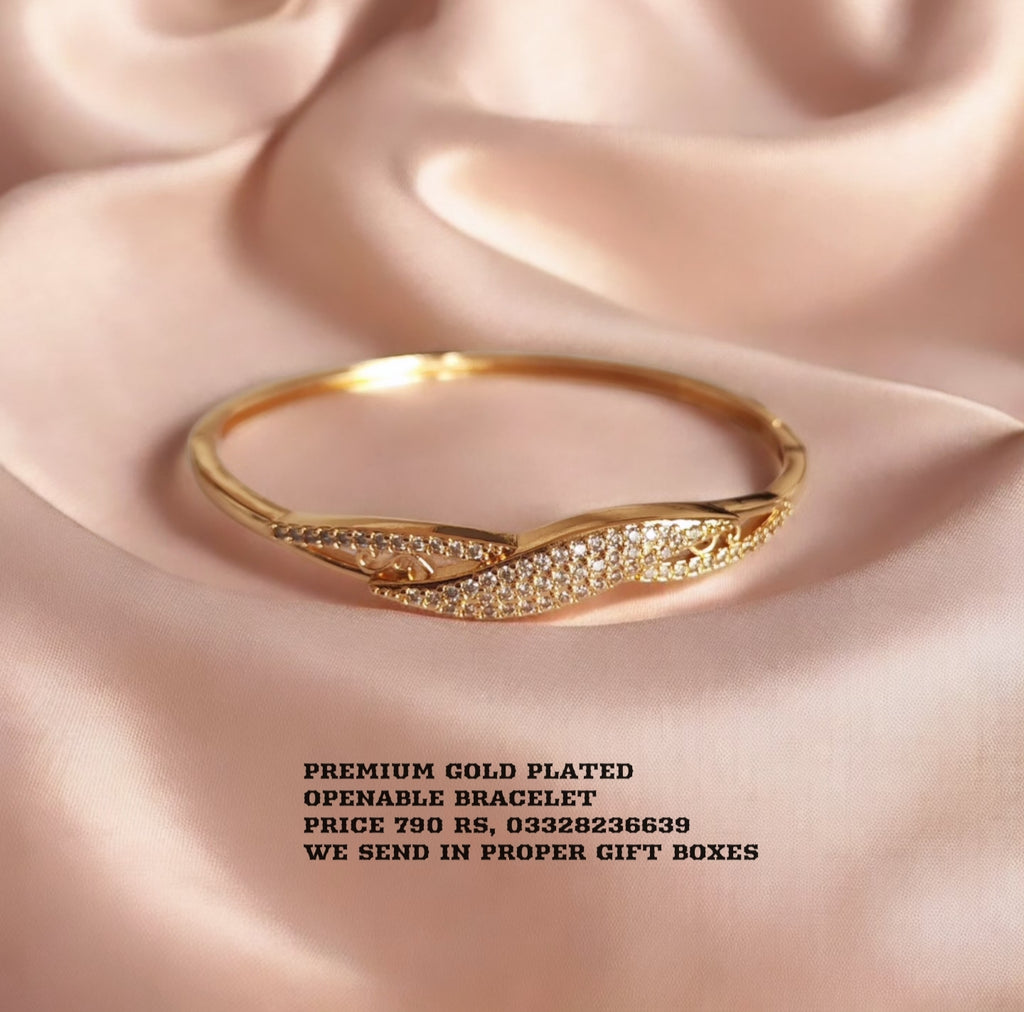 Premium Gold Plated Openable Bracelet