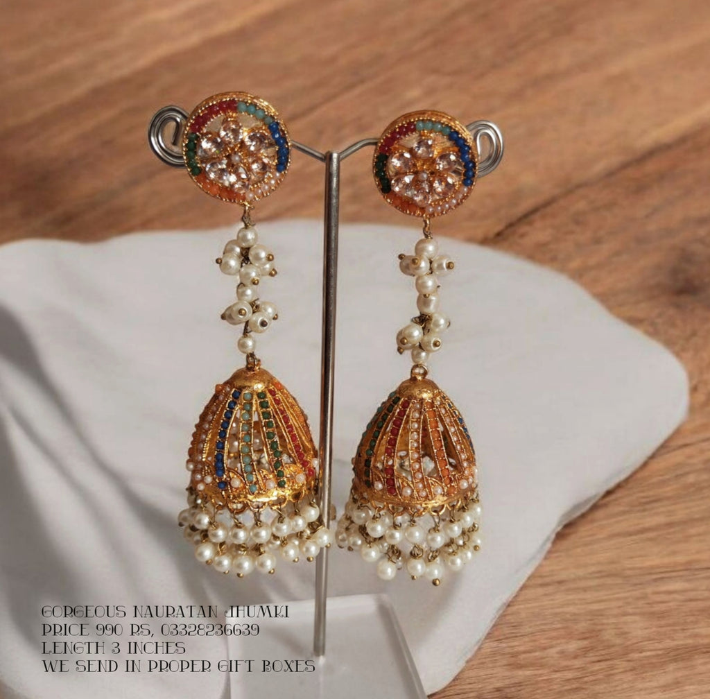 Gorgeous Nauratan Jhumki