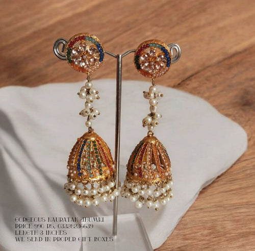 Gorgeous Nauratan Jhumki