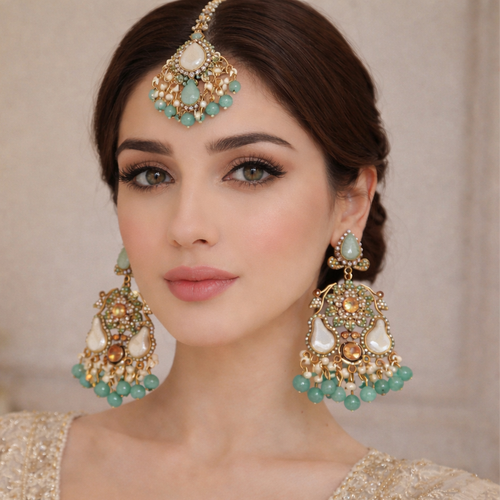 Gorgeous Bindiya and Earrings