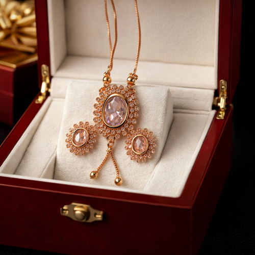 Gold plated Pendant set