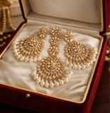 Kundan studded Bindiya and Earrings set