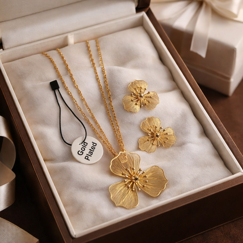 Beautiful Gold Plated Pendant set