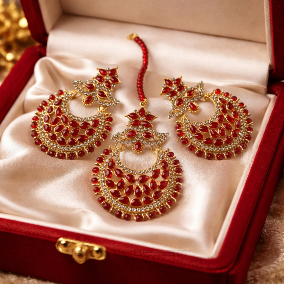Premium quality Bindiya and Earrings