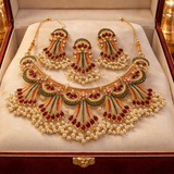 Beautiful broad Nauratan Bridal set