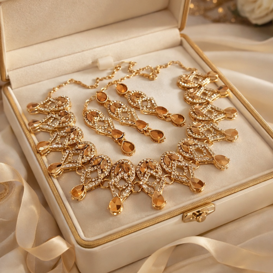 Beautiful crystals Necklace set