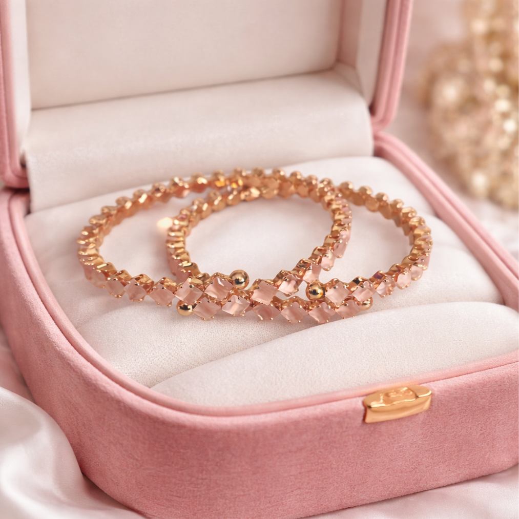 Gold plated Gorgeous adjustable Bangles