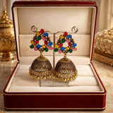 Fine oxidezed jhumki