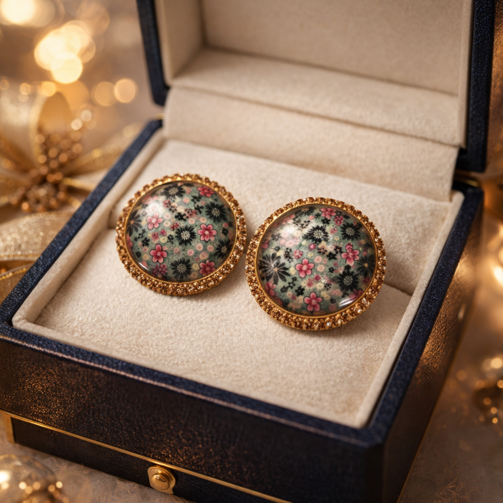 Beautiful Floral Studs