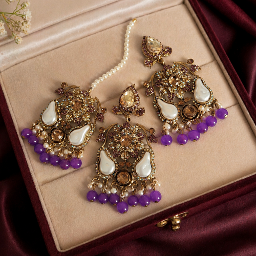 Premium Quality Bindiya and Earrings