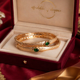 China Gold plated beautiful Kara set