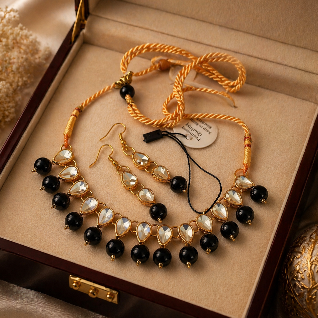 Beautiful Kundan necklace set