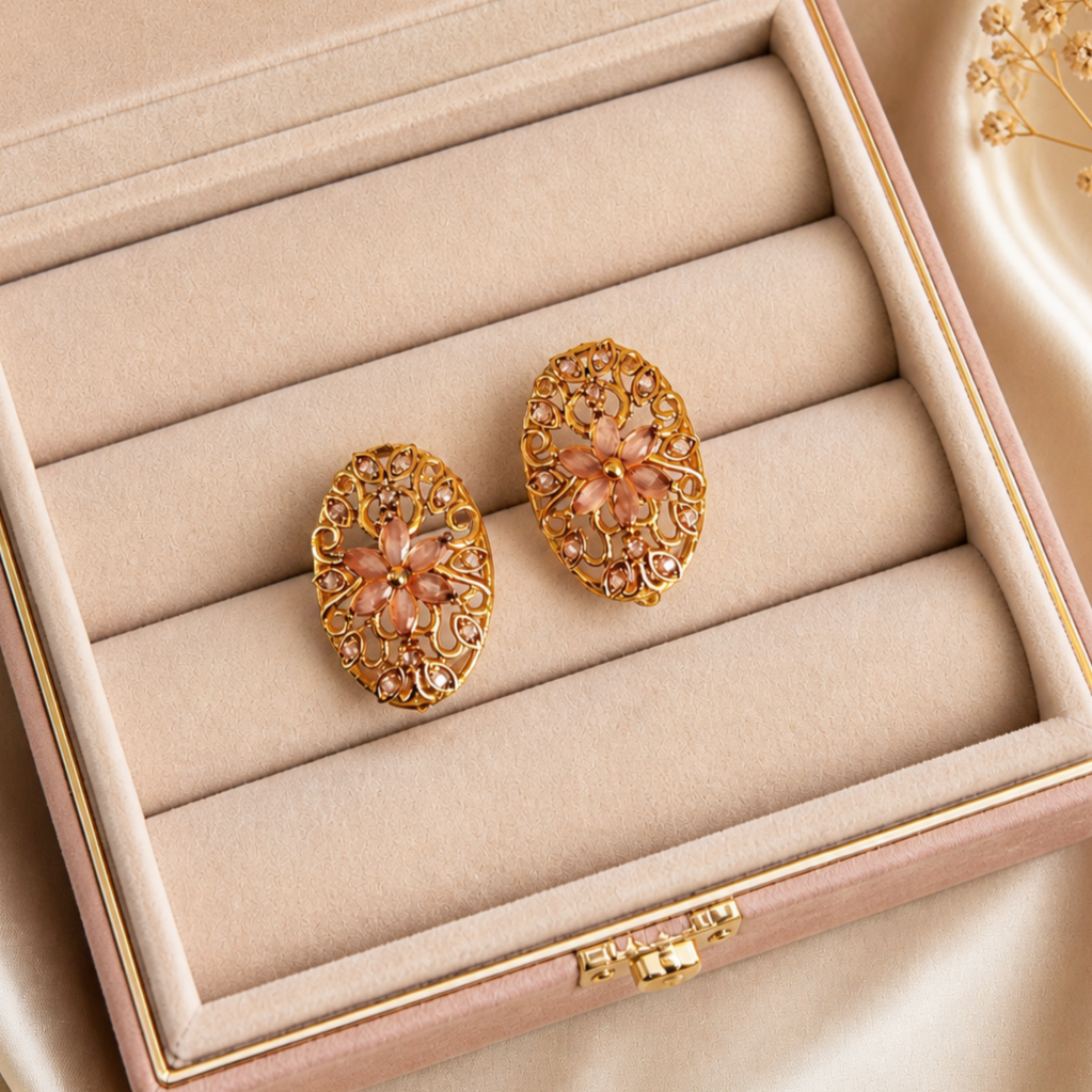 Premium Gold Imitation Earrings