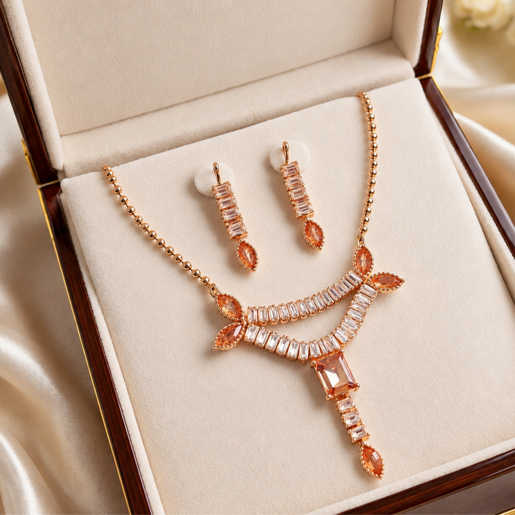 Beautiful Zirconia Pendant set