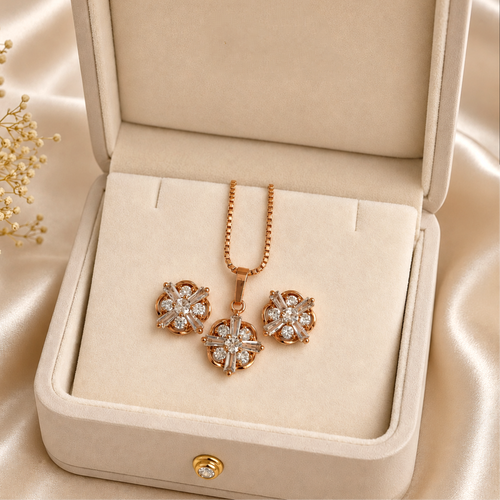 Beautiful Gold Plated pendant set