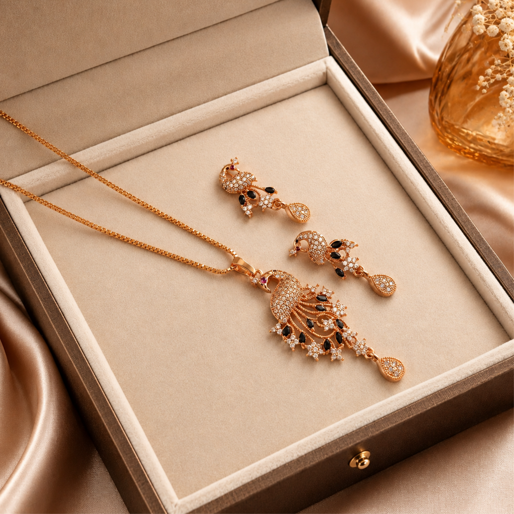 Gold Plated Gorgeous Pendant set