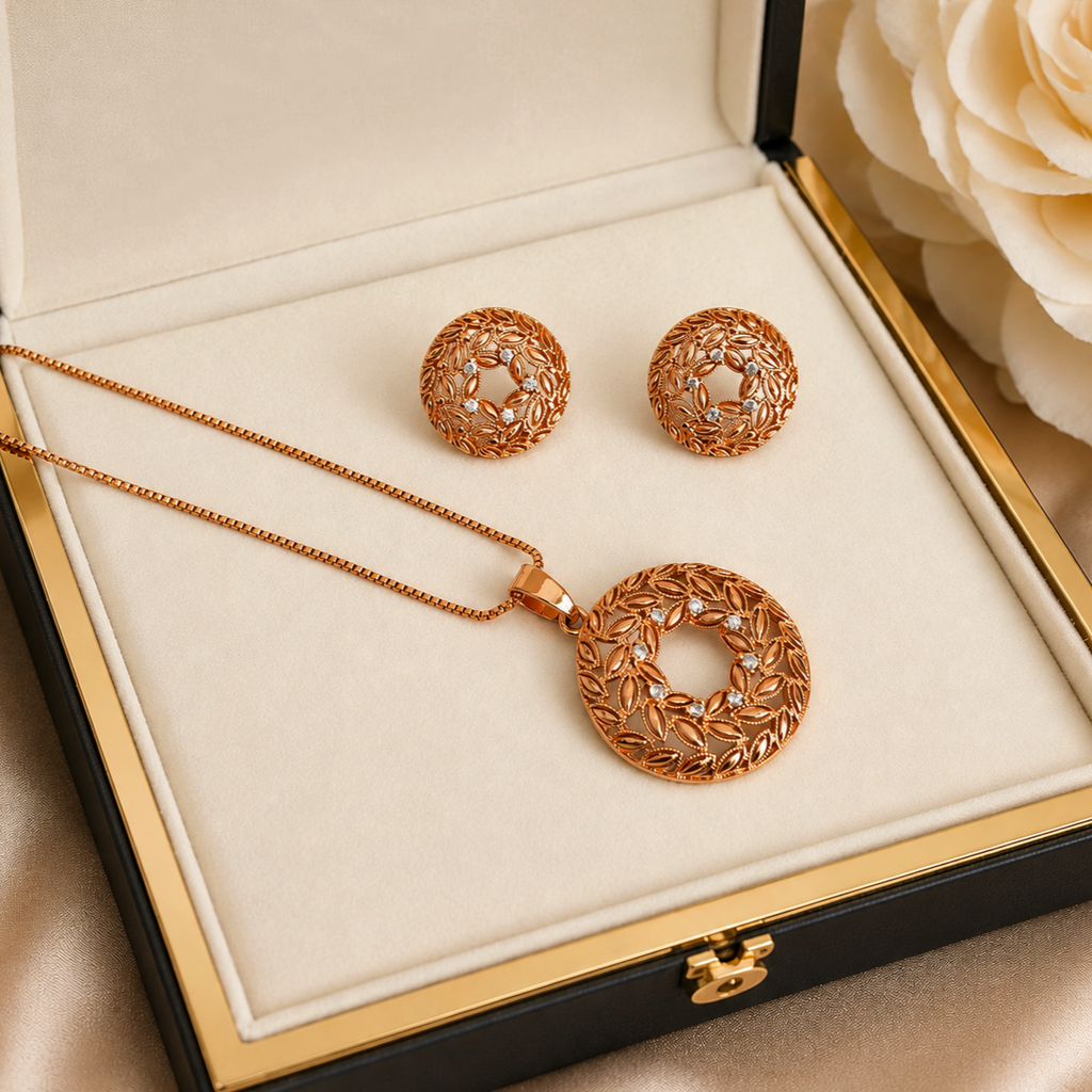 Beautiful Gold plated Pendant set