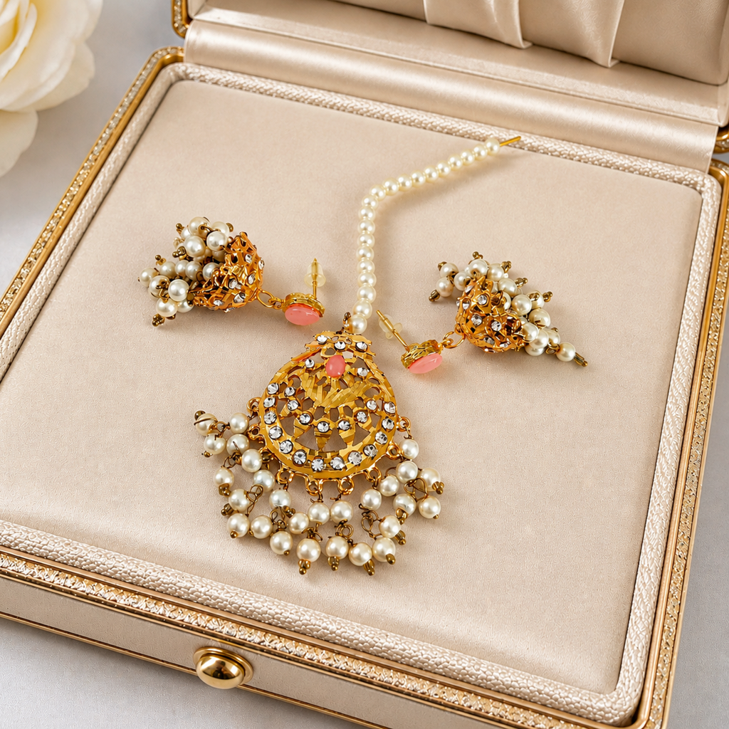 Beautiful Bindiya and Earrings set