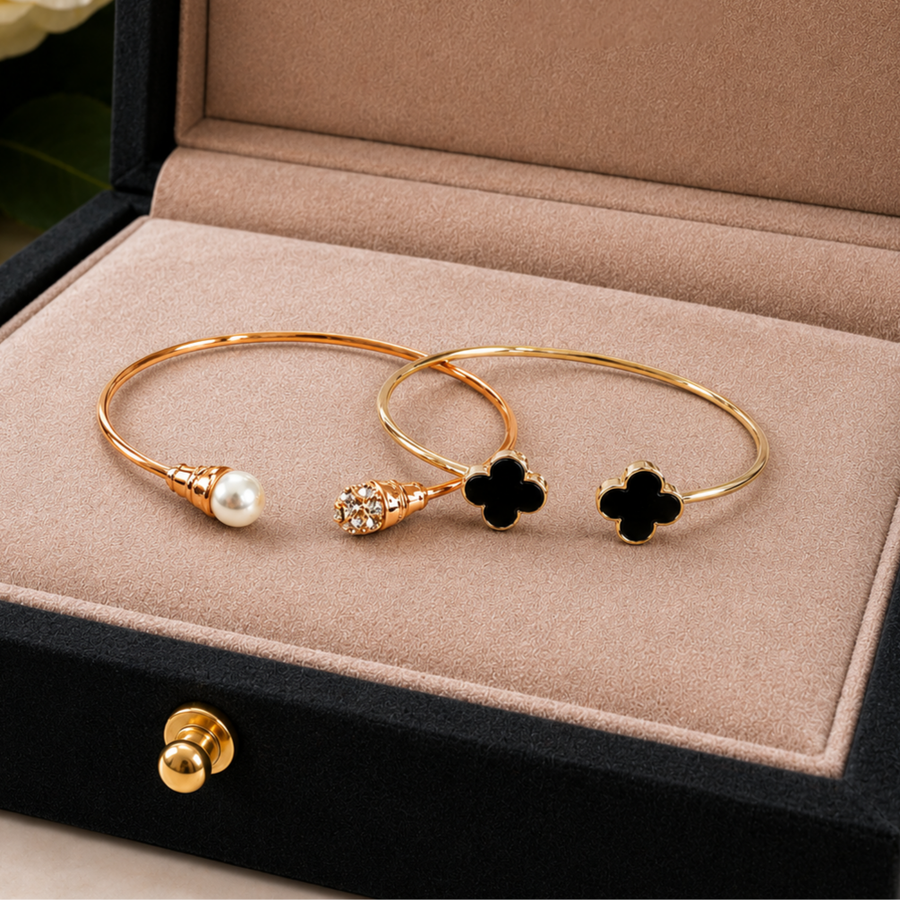 Beautiful adjustable bracelets pair