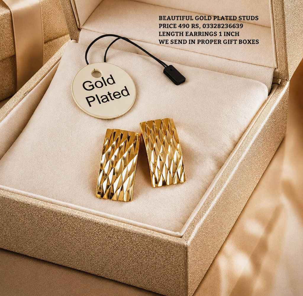 Beautiful Gold Plated Studs