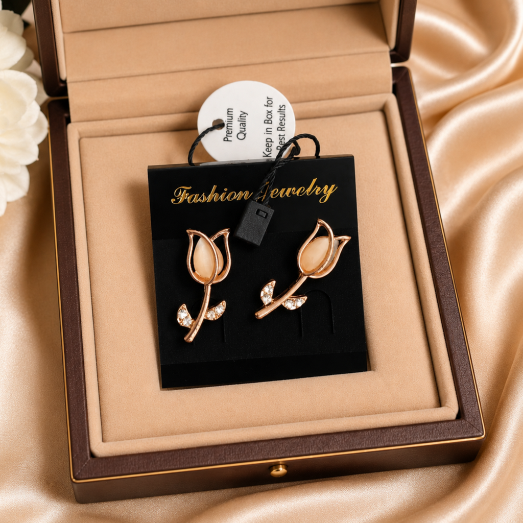 Beautiful Tulip Studs