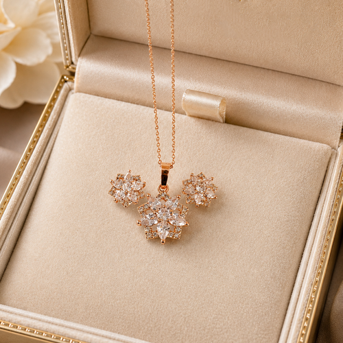 Beautiful Zirconia Pendant set