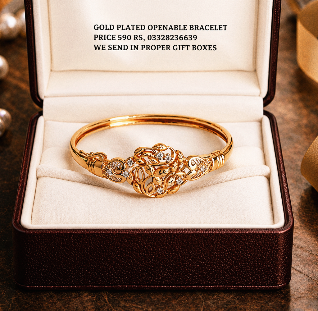 Gold plated gorgeous Openable Bracelet
