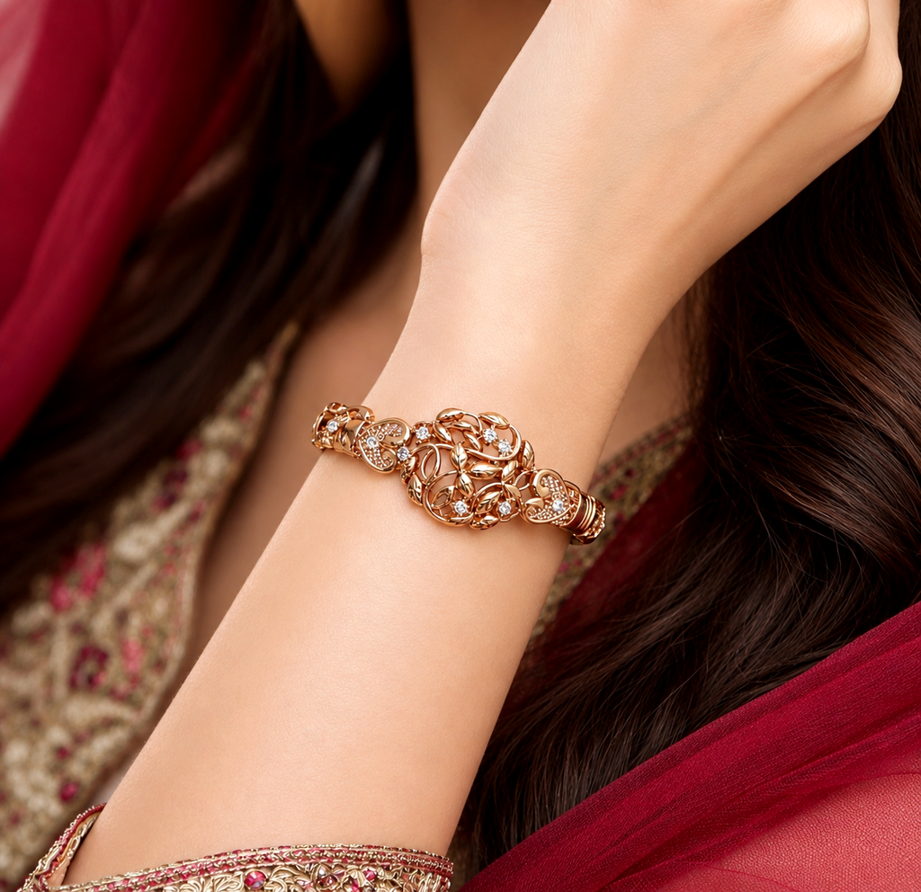 Gold plated gorgeous Openable Bracelet