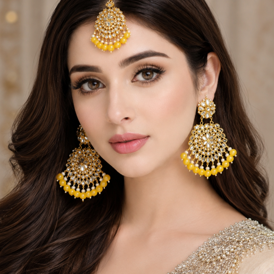 Gorgeous Bindiya and Earrings