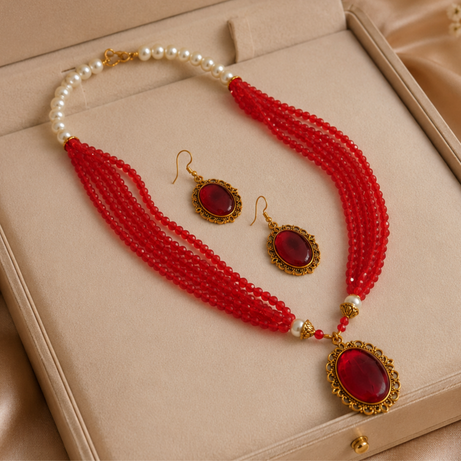 Beautiful Crystal Maala set
