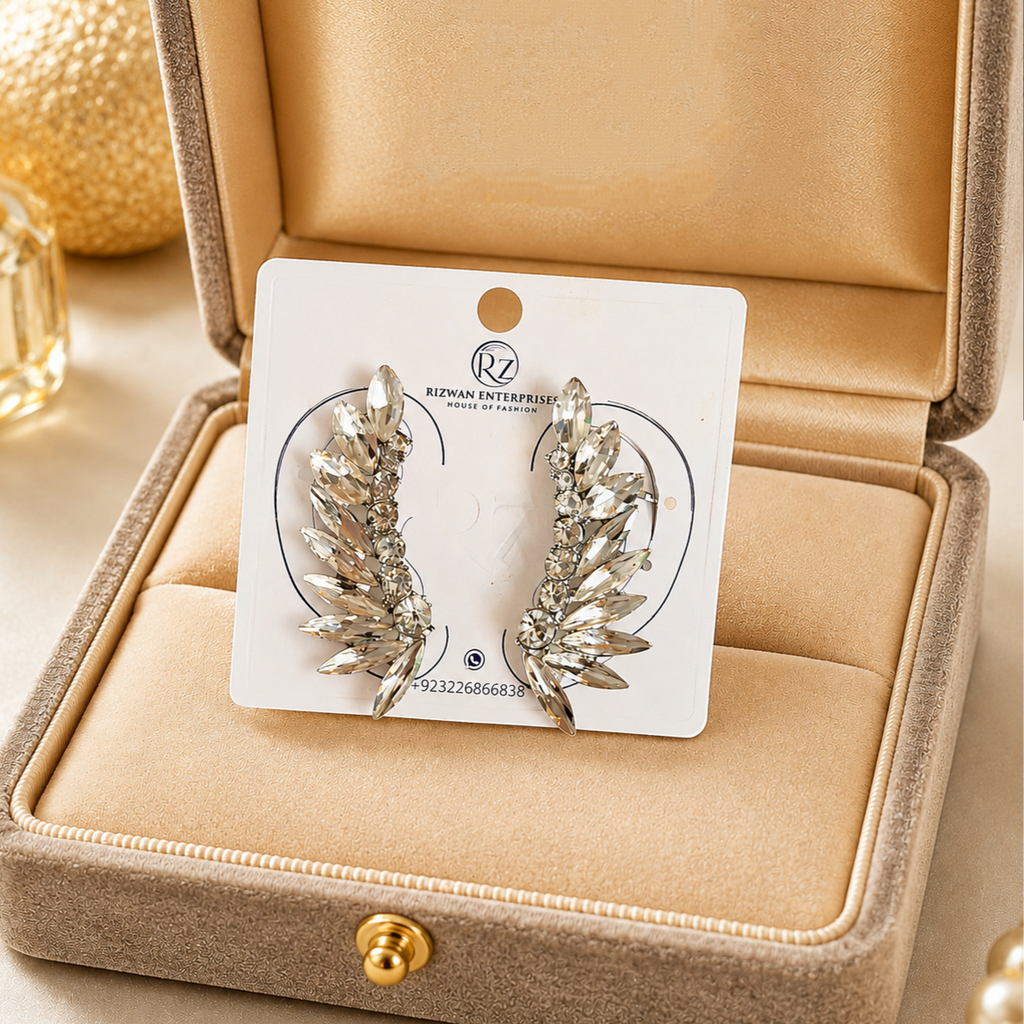 Beautiful Crystals Ear Cuffs