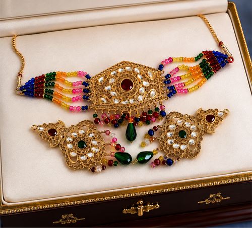 Beautiful Nauratan choker set