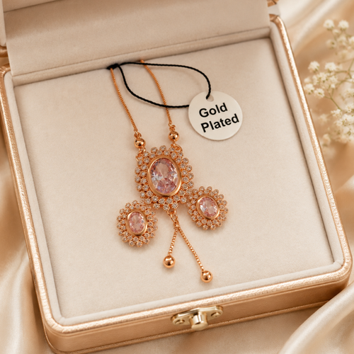 Gold plated Pendant set