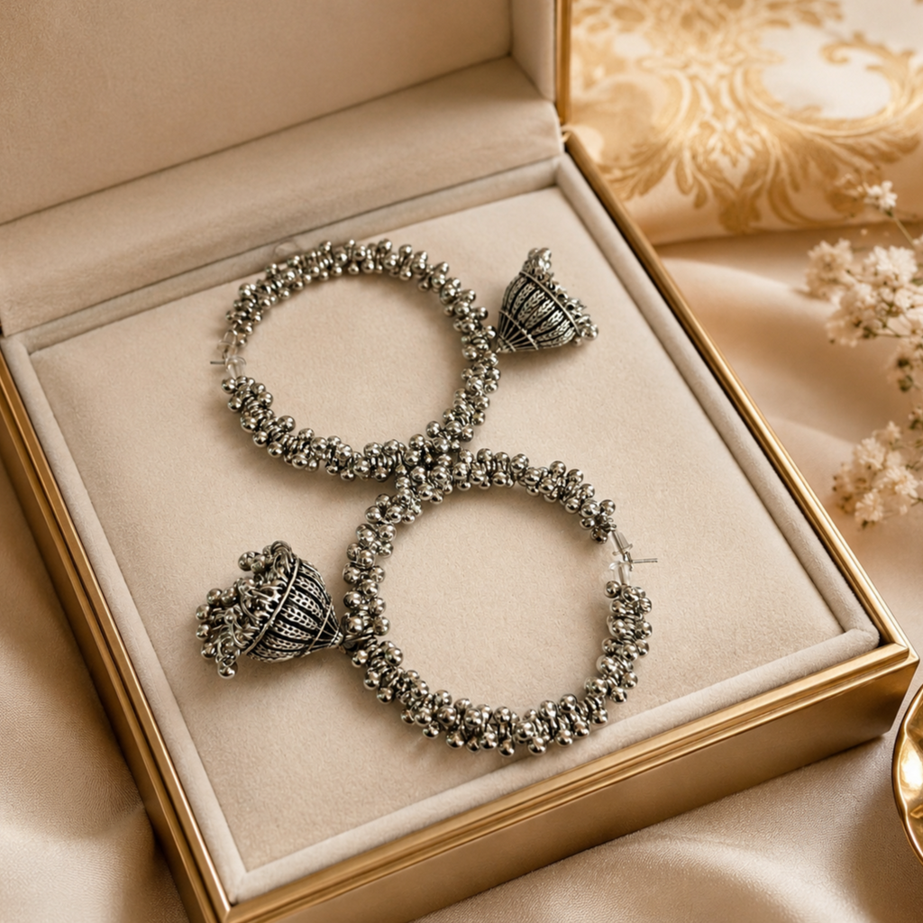 Beautiful Oxidized Jhumki