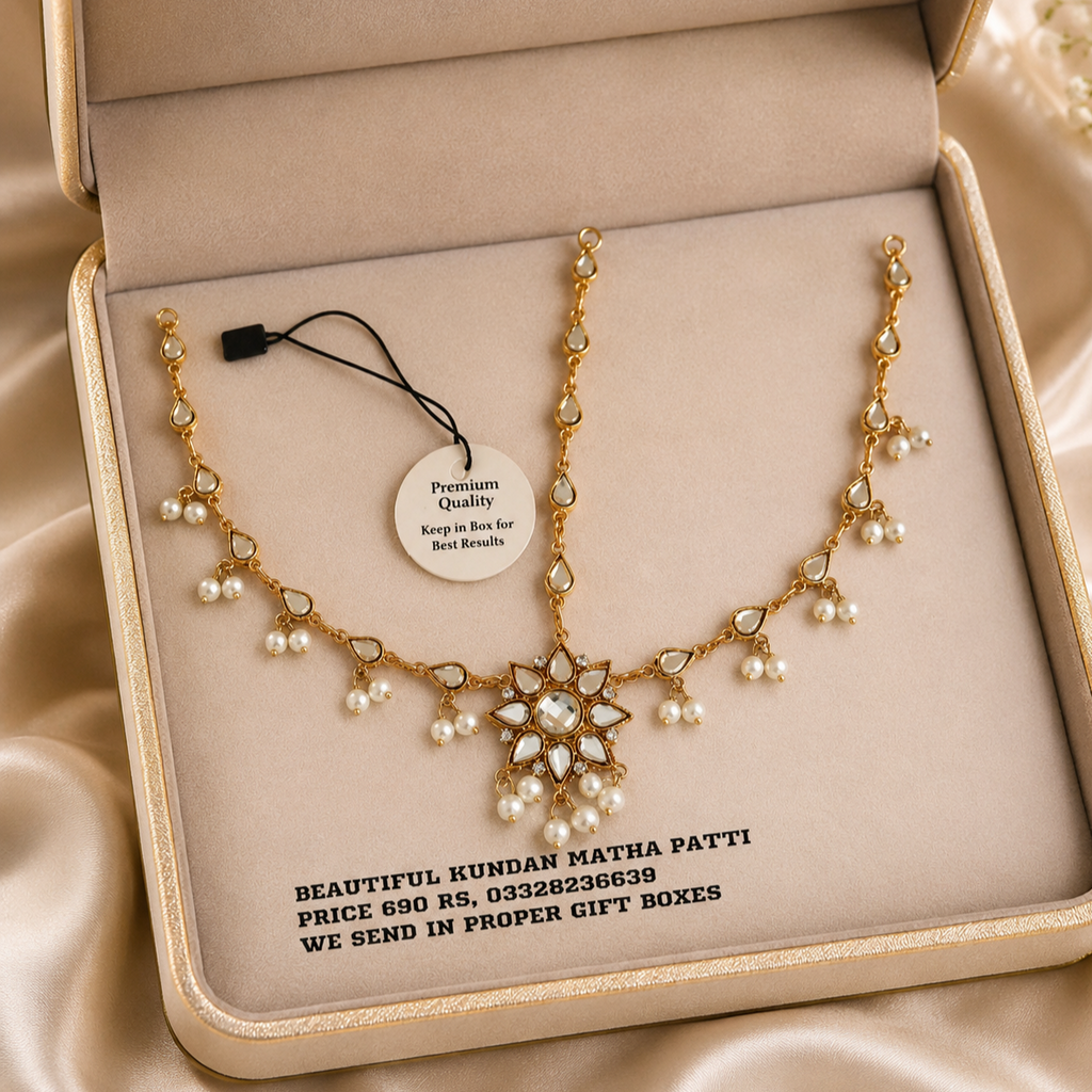 Beautiful Kundan Matha Patti