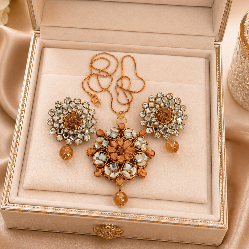 Premium Kundan Pendant set