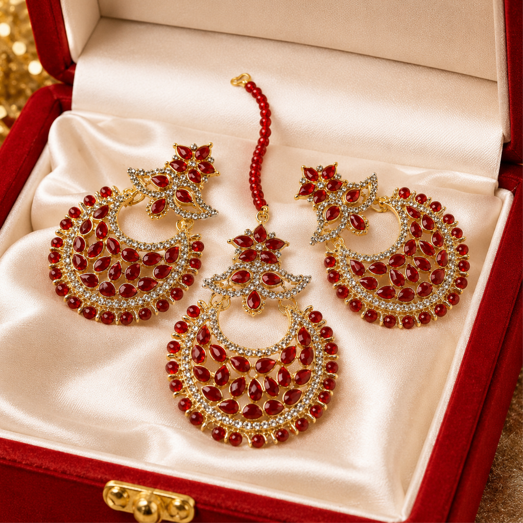 Premium quality Bindiya and Earrings