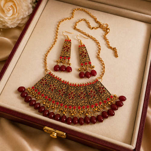 Gorgeous Oxidized Necklace set