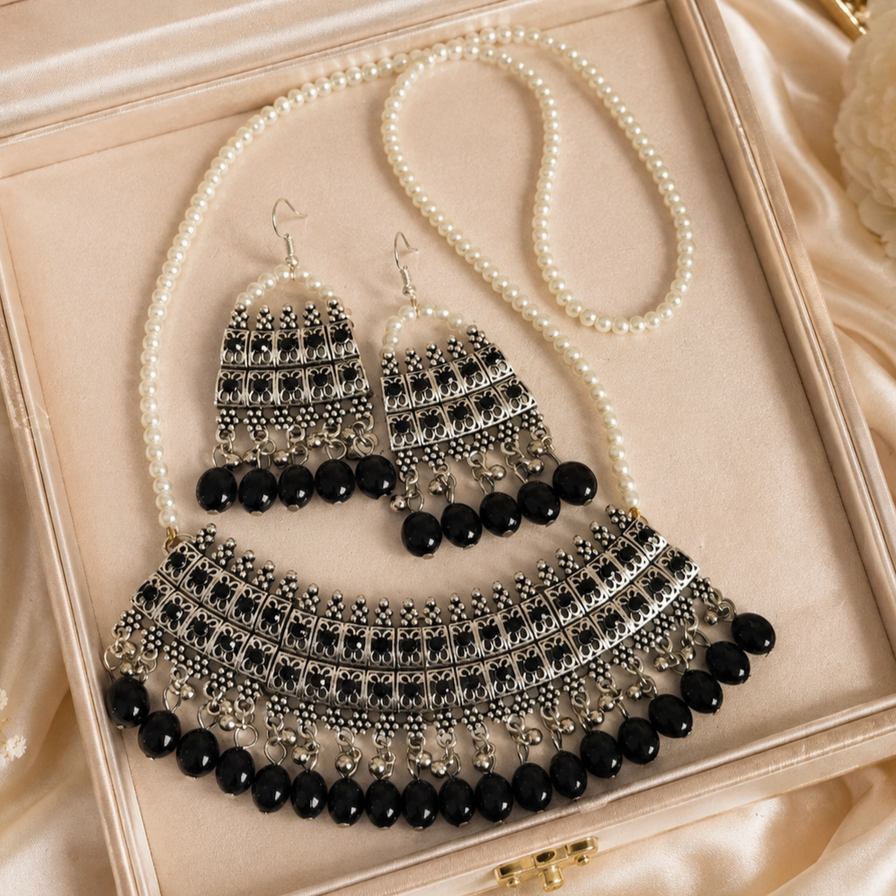 Beautiful Oxidized Maala set